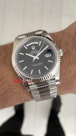 Rolex Day Date Siyah Kadran 228239 Bright Black Dial 40mm President 3255 Super Clone ETA Swiss VS Factory