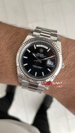 Rolex Day Date Siyah Kadran 228239 Bright Black Dial 40mm President 3255 Super Clone ETA Swiss VS Factory