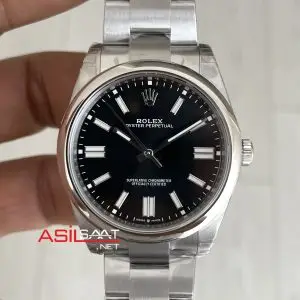 Rolex Oyster Perpetual Siyah 134300 Black Dial 41mm 3230 Super Clone ETA Swiss VS Factory