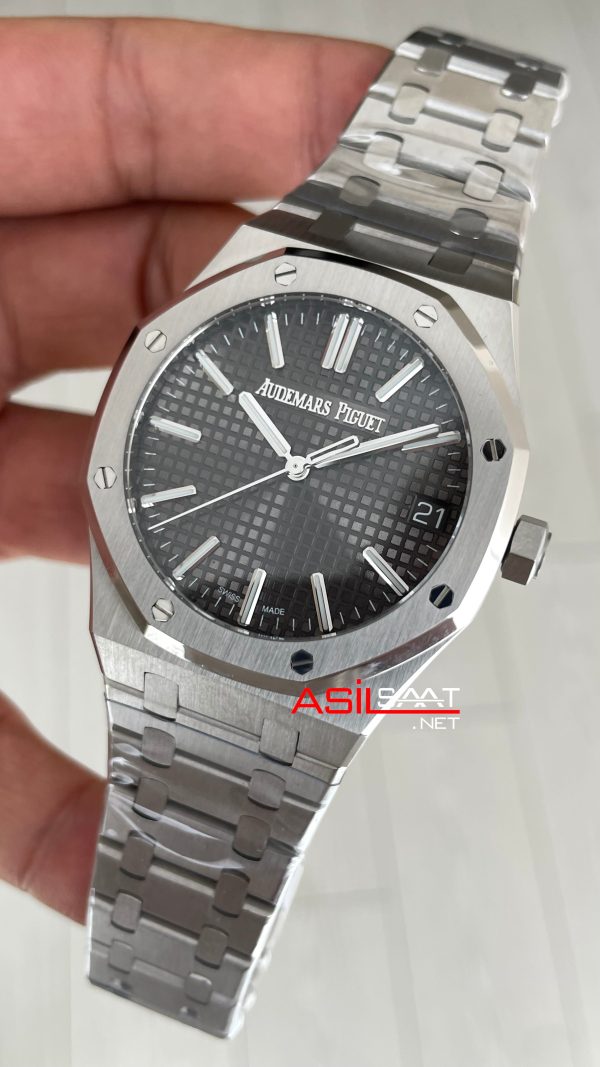 Audemars Piguet Royal Oak 15510ST Gri Kadran 50th Anniversary 41mm Super Clone ETA Swiss ZF Factory Audemars Piguet Royal Oak 15510ST Gri Kadran 50th Anniversary 41mm Super Clone ETA Swiss ZF Factory
