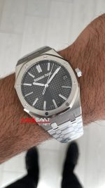 Audemars Piguet Royal Oak 15510ST Gri Kadran 50th Anniversary 41mm Super Clone ETA Swiss ZF Factory