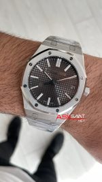 Audemars Piguet Royal Oak 15510ST Gri Kadran 50th Anniversary 41mm Super Clone ETA Swiss ZF Factory