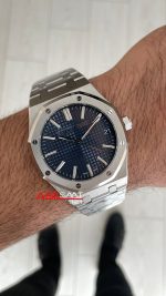 Audemars Piguet Royal Oak 15510ST Mavi Kadran 50th Anniversary 41mm Super Clone ETA Swiss ZF Factory