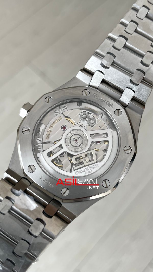 Audemars Piguet Royal Oak 15510ST Mavi Kadran 50th Anniversary 41mm Super Clone ETA Swiss ZF Factory Audemars Piguet Royal Oak 15510ST Mavi Kadran 50th Anniversary 41mm Super Clone ETA Swiss ZF Factory