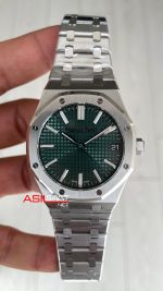 Audemars Piguet Royal Oak 15510ST Yeşil Kadran 50th Anniversary 41mm Super Clone ETA Swiss ZF Factory