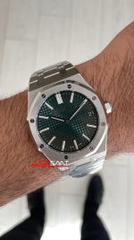Audemars Piguet Royal Oak 15510ST Yeşil Kadran 50th Anniversary 41mm Super Clone ETA Swiss ZF Factory