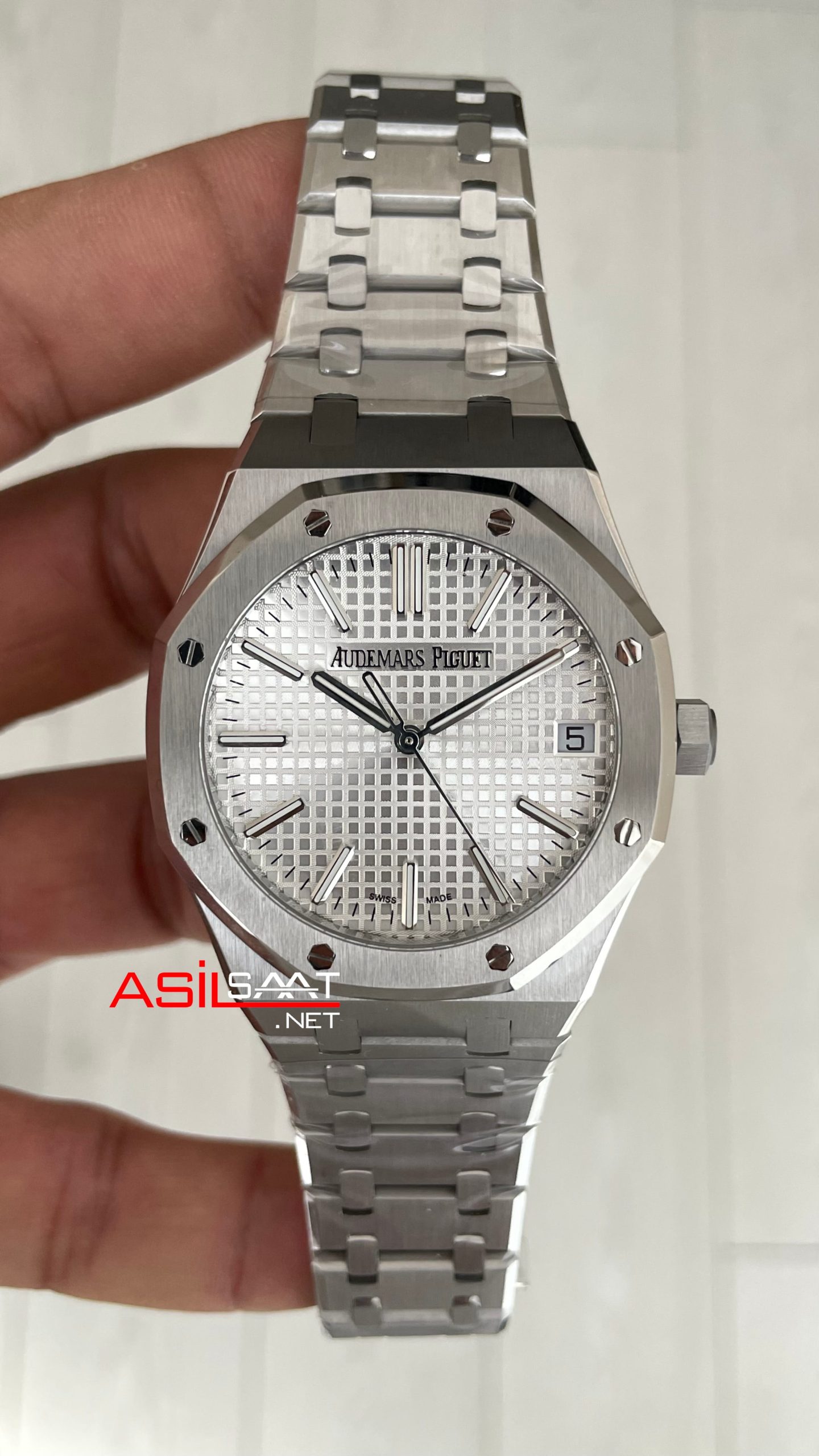 Audemars Piguet Royal Oak Beyaz 15510ST 41mm Super Clone ETA Swiss ZF Factory Audemars Piguet Royal Oak Beyaz 15510ST 41mm Super Clone ETA Swiss ZF Factory