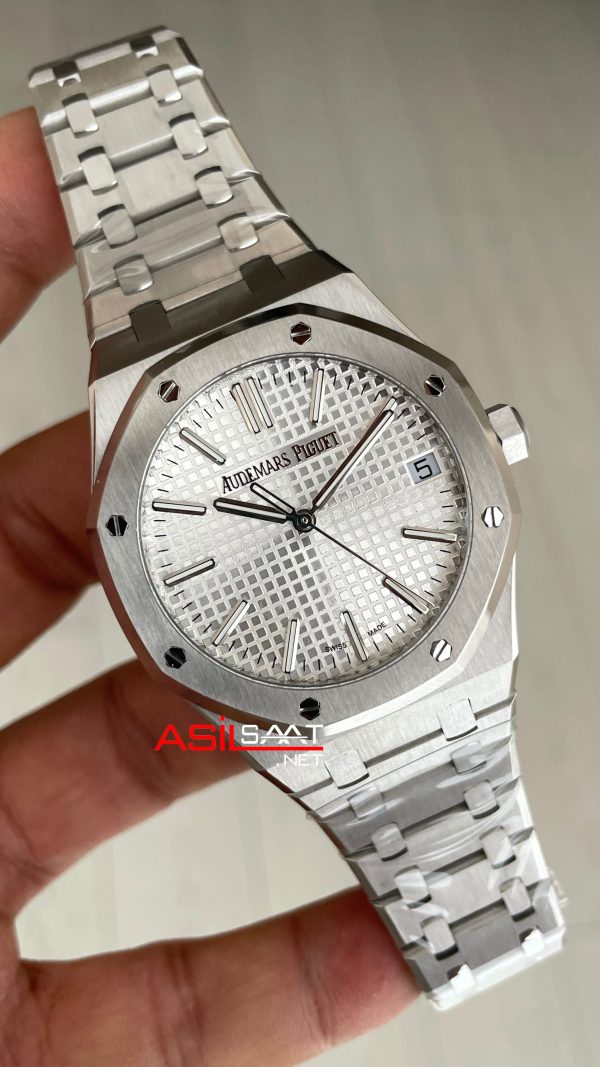 Audemars Piguet Royal Oak Beyaz 15510ST 41mm Super Clone ETA Swiss ZF Factory Audemars Piguet Royal Oak Beyaz 15510ST 41mm Super Clone ETA Swiss ZF Factory