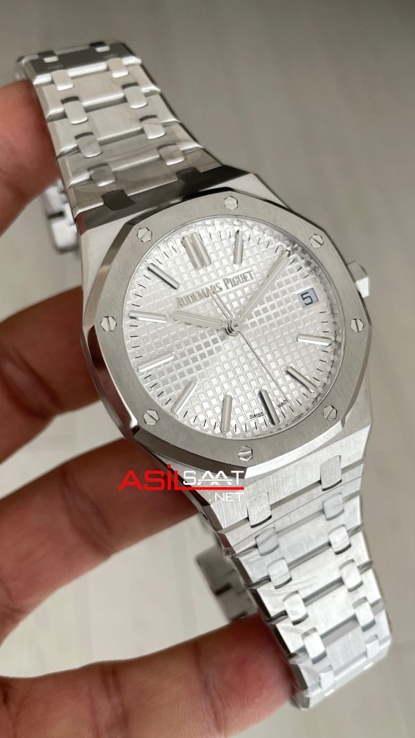Audemars Piguet Royal Oak Beyaz 15510ST 41mm Super Clone ETA Swiss ZF Factory Audemars Piguet Royal Oak Beyaz 15510ST 41mm Super Clone ETA Swiss ZF Factory
