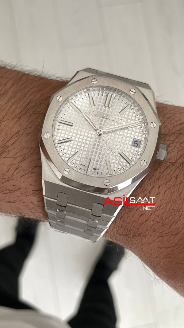 Audemars Piguet Royal Oak Beyaz 15510ST 41mm Super Clone ETA Swiss ZF Factory Audemars Piguet Royal Oak Beyaz 15510ST 41mm Super Clone ETA Swiss ZF Factory
