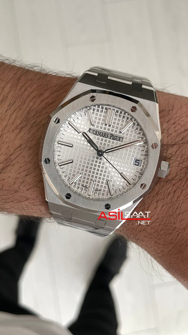 Audemars Piguet Royal Oak Beyaz 15510ST 41mm Super Clone ETA Swiss ZF Factory Audemars Piguet Royal Oak Beyaz 15510ST 41mm Super Clone ETA Swiss ZF Factory