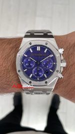 Audemars Piguet Royal Oak Chronograph 26240BC Purple Dial 41mm Mor Kadran Swiss ETA Saat