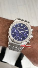 Audemars Piguet Royal Oak Chronograph 26240BC Purple Dial 41mm Mor Kadran Swiss ETA Saat