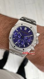 Audemars Piguet Royal Oak Chronograph 26240BC Purple Dial 41mm Mor Kadran Swiss ETA Saat