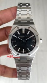 Audemars Piguet Royal Oak 15510ST Siyah Kadran 50th Anniversary 41mm Super Clone ETA Swiss ZF Factory