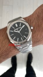 Audemars Piguet Royal Oak 15510ST Siyah Kadran 50th Anniversary 41mm Super Clone ETA Swiss ZF Factory