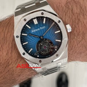 Audemars Piguet Royal Oak Tourbillon 26730TI Smoke Blue 41mm Super Clone Swiss ETA Saat BBS Factory