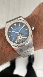Audemars Piguet Royal Oak Tourbillon 26730TI Smoke Blue 41mm Super Clone Swiss ETA Saat BBS Factory