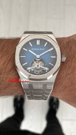 Audemars Piguet Royal Oak Tourbillon 26730TI Smoke Blue 41mm Super Clone Swiss ETA Saat BBS Factory