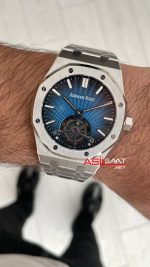 Audemars Piguet Royal Oak Tourbillon 26730TI Smoke Blue 41mm Super Clone Swiss ETA Saat BBS Factory