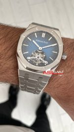 Audemars Piguet Royal Oak Tourbillon 26730TI Smoke Blue 41mm Super Clone Swiss ETA Saat BBS Factory
