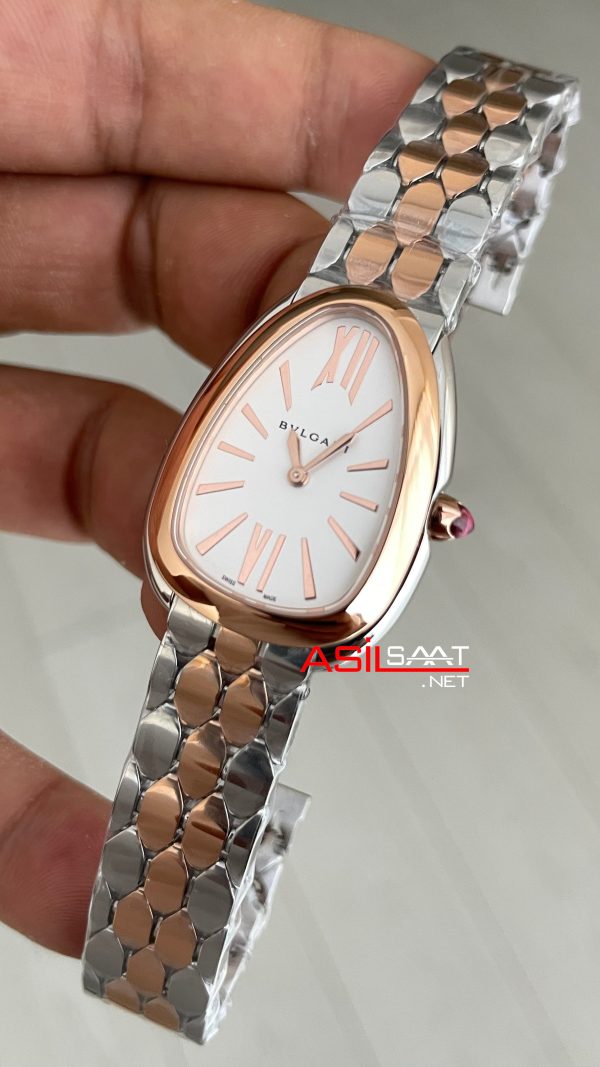 Bulgari Serpenti Seduttori Beyaz 103277 Two Tone Rosegold 33mm Super Clone ETA Swiss BV Factory Bulgari Serpenti Seduttori Beyaz 103277 Two Tone Rosegold 33mm Super Clone ETA Swiss BV Factory