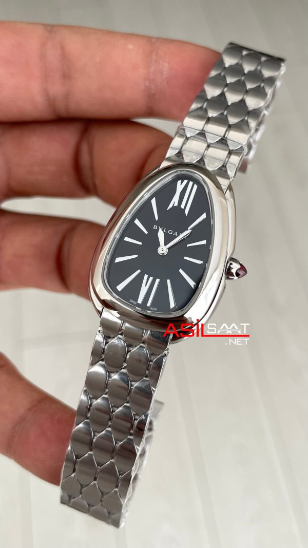 Bulgari Serpenti Seduttori Siyah 103952 33mm Super Clone ETA Swiss BV Factory Bulgari Serpenti Seduttori Siyah 103952 33mm Super Clone ETA Swiss BV Factory