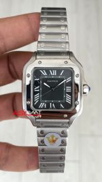 Cartier Santos WSSA0061 Gri Kadran 35mm Medium Kadın Kol Saati