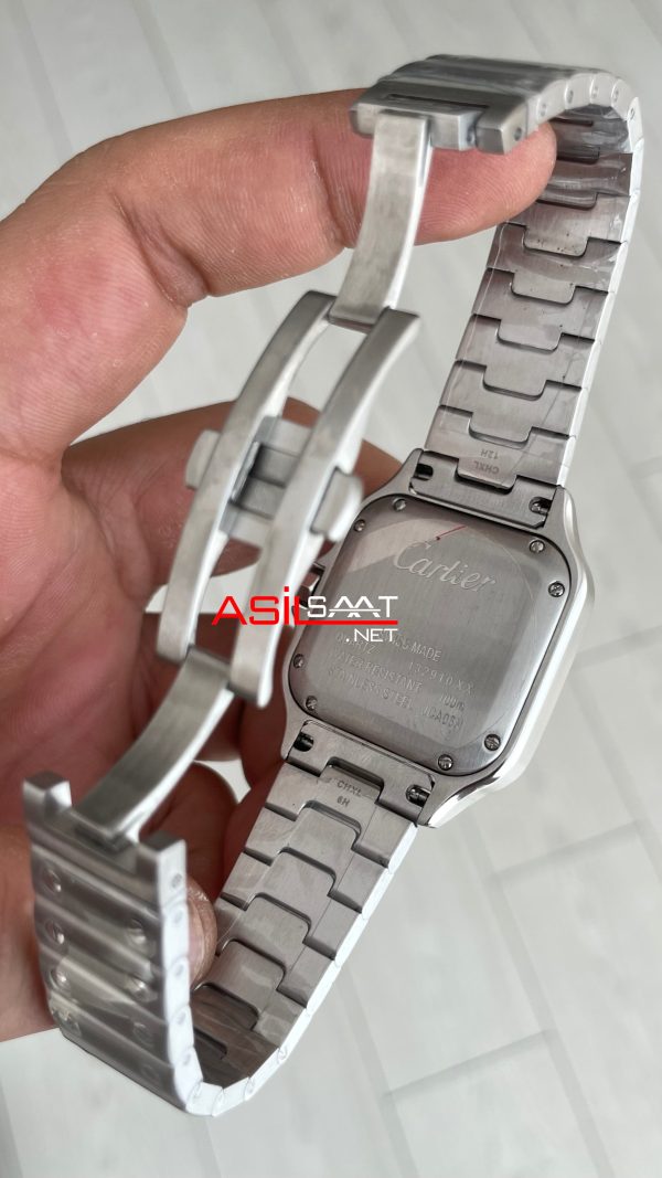 Cartier Santos WSSA0061 Gri Kadran 35mm Medium Kadın Kol Saati Cartier Santos WSSA0061 Gri Kadran 35mm Medium Kadın Kol Saati