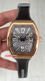 Franck Muller Vanguard Gri V45SCDT Rose Super Clone Swiss ETA Saat ABF Factory