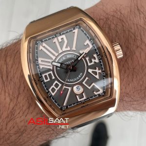 Franck Muller Vanguard Gri V45SCDT Rose Super Clone Swiss ETA Saat ABF Factory