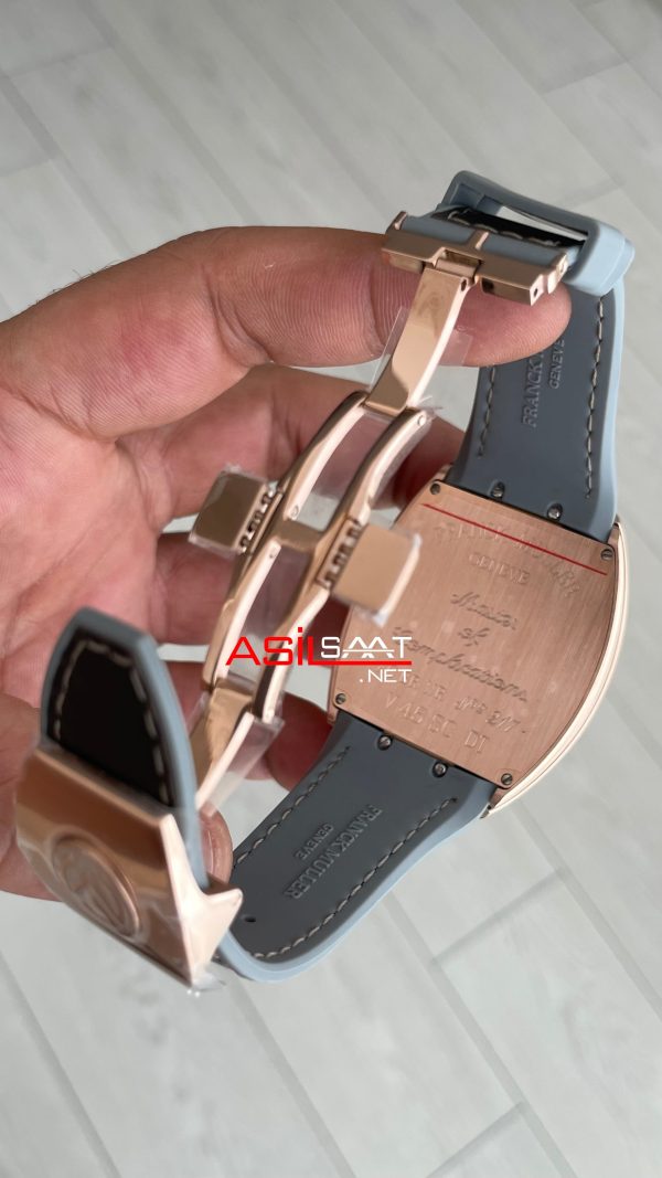 Franck Muller Vanguard Gri V45SCDT Rose Super Clone Swiss ETA Saat ABF Factory Franck Muller Vanguard Gri V45SCDT Rose Super Clone Swiss ETA Saat ABF Factory