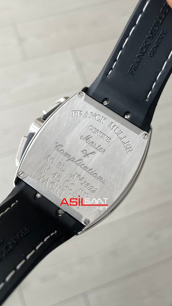 Franck Muller Vanguard Yachting Chronograph Beyaz V45CCDT Silver 44mm Super Clone Swiss ETA Saat ABF Factory Franck Muller Vanguard Yachting Chronograph Beyaz V45CCDT Silver 44mm Super Clone Swiss ETA Saat ABF Factory