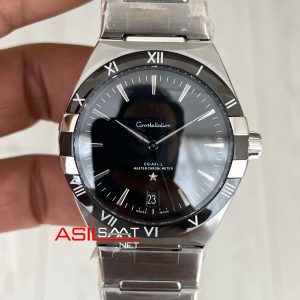 Omega Constellation Siyah 41mm Swiss ETA Saat GS Factory