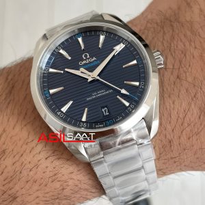 Omega Seamaster Aqua Terra Mavi Kadran 41mm Super Clone Swiss ETA Saat VS Factory