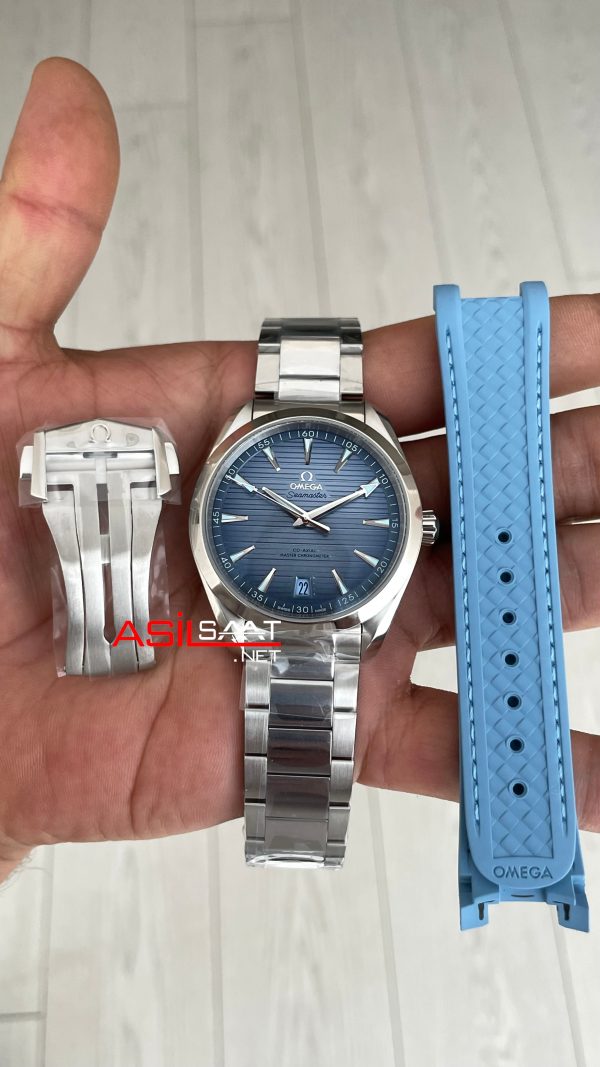 Omega Seamaster Aqua Terra Summer Blue 41mm 75th Anniversary Super Clone Swiss ETA Saat VS Factory