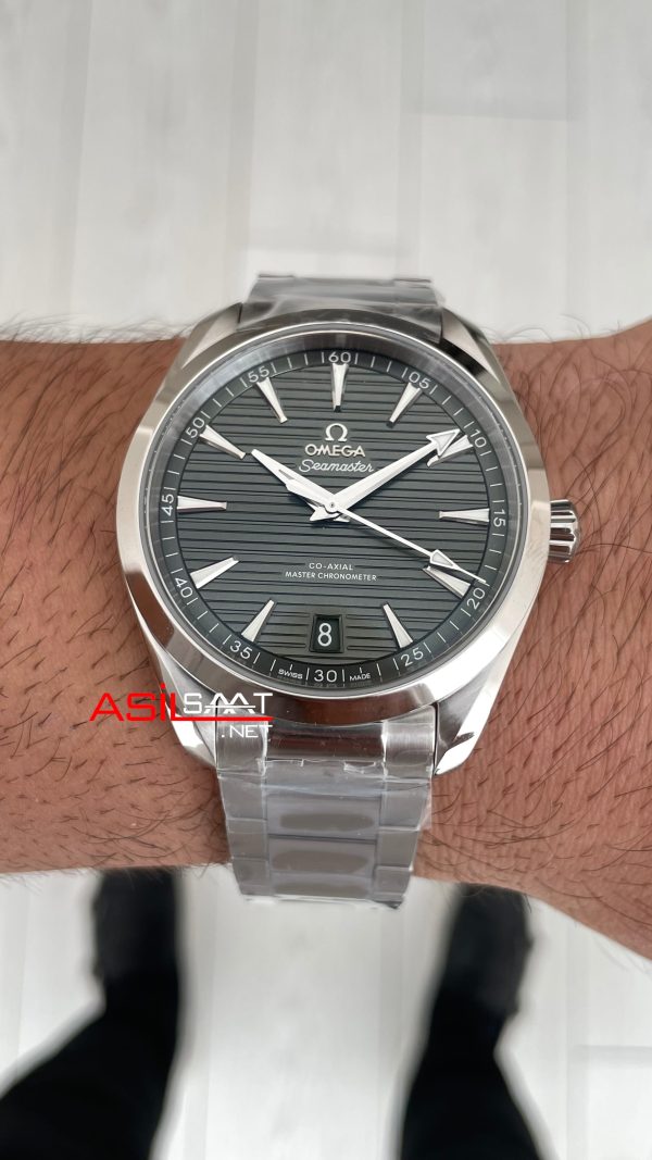 Omega Seamaster Aqua Terra Yeşil Kadran 41mm Super Clone Swiss ETA Saat VS Factory - Görsel 4