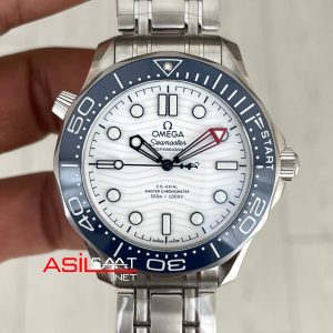 Omega Seamaster Diver 300M Americas Cup 42mm Beyaz Kadran Super Clone Swiss ETA Saat VS Factory
