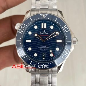 Omega Seamaster Diver 300M Mavi Kadran 42mm Super Clone Swiss ETA Saat VS Factory