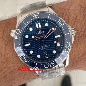 Omega Seamaster Diver 300M Mavi Kadran 42mm Super Clone Swiss ETA Saat VS Factory