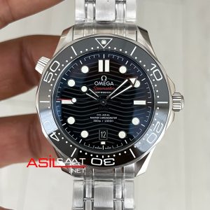 Omega Seamaster Diver 300M Siyah Kadran 42mm Super Clone Swiss ETA Saat VS Factory