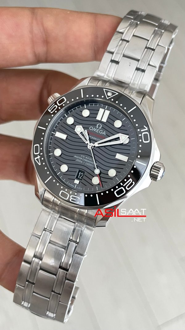 Omega Seamaster Diver 300M Siyah Kadran 42mm Super Clone Swiss ETA Saat VS Factory Omega Seamaster Diver 300M Siyah Kadran 42mm Super Clone Swiss ETA Saat VS Factory