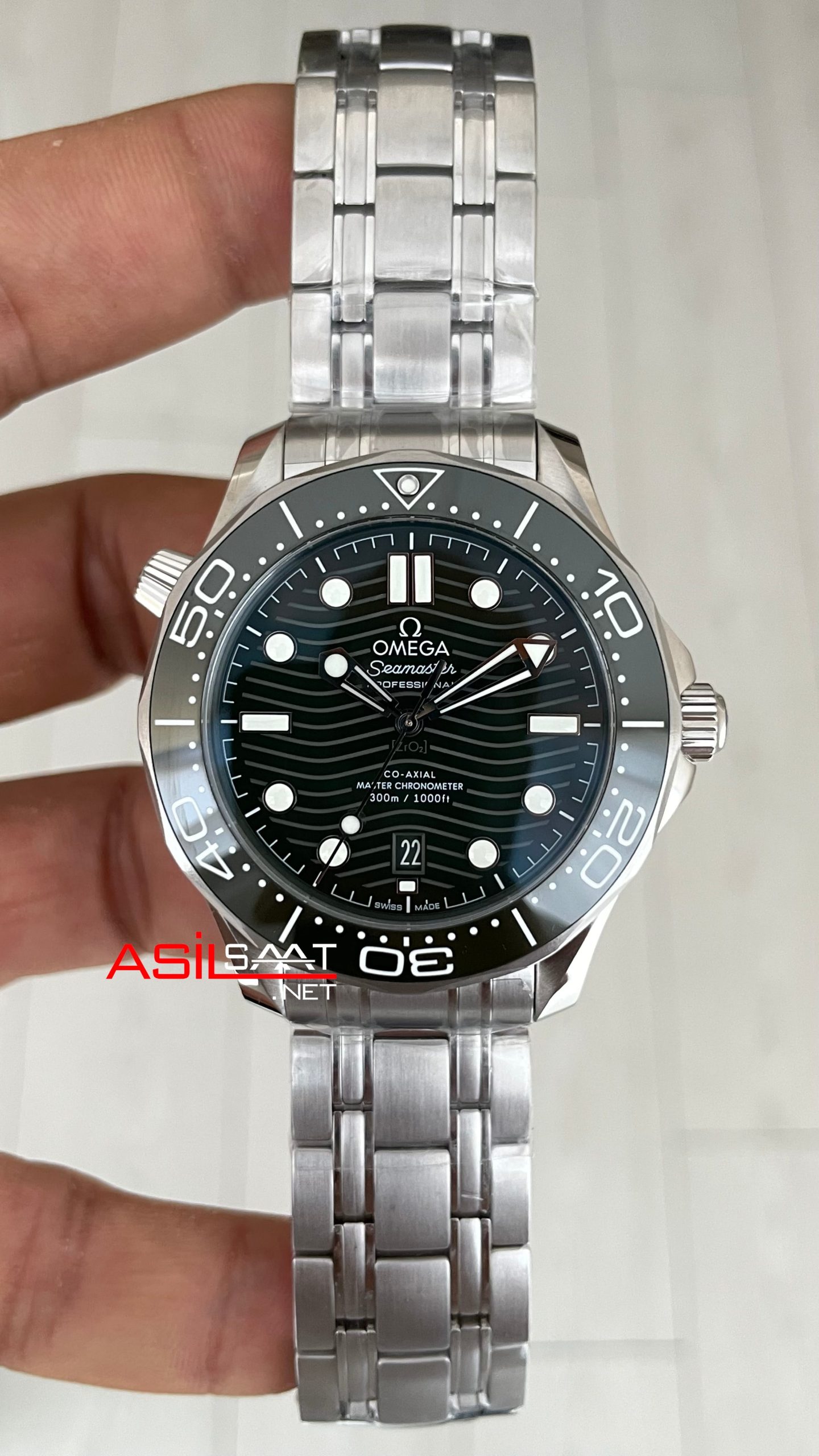 Omega Seamaster Diver 300M Yeşil Kadran 42mm Super Clone Swiss ETA Saat VS Factory Omega Seamaster Diver 300M Yeşil Kadran 42mm Super Clone Swiss ETA Saat VS Factory