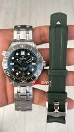 Omega Seamaster Diver 300M Yeşil Kadran 42mm Super Clone Swiss ETA Saat VS Factory