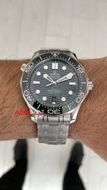 Omega Seamaster Diver 300M Yeşil Kadran 42mm Super Clone Swiss ETA Saat VS Factory