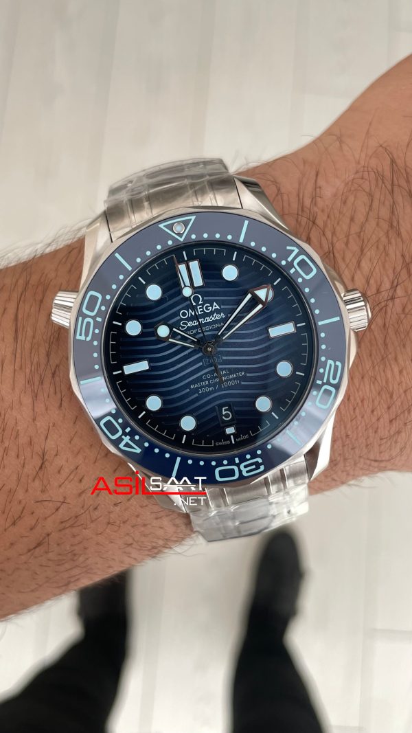 Omega Seamaster Diver Summer Blue 42mm 75th Anniversary Super Clone Swiss ETA Saat VS Factory Omega Seamaster Diver Summer Blue 42mm 75th Anniversary Super Clone Swiss ETA Saat VS Factory
