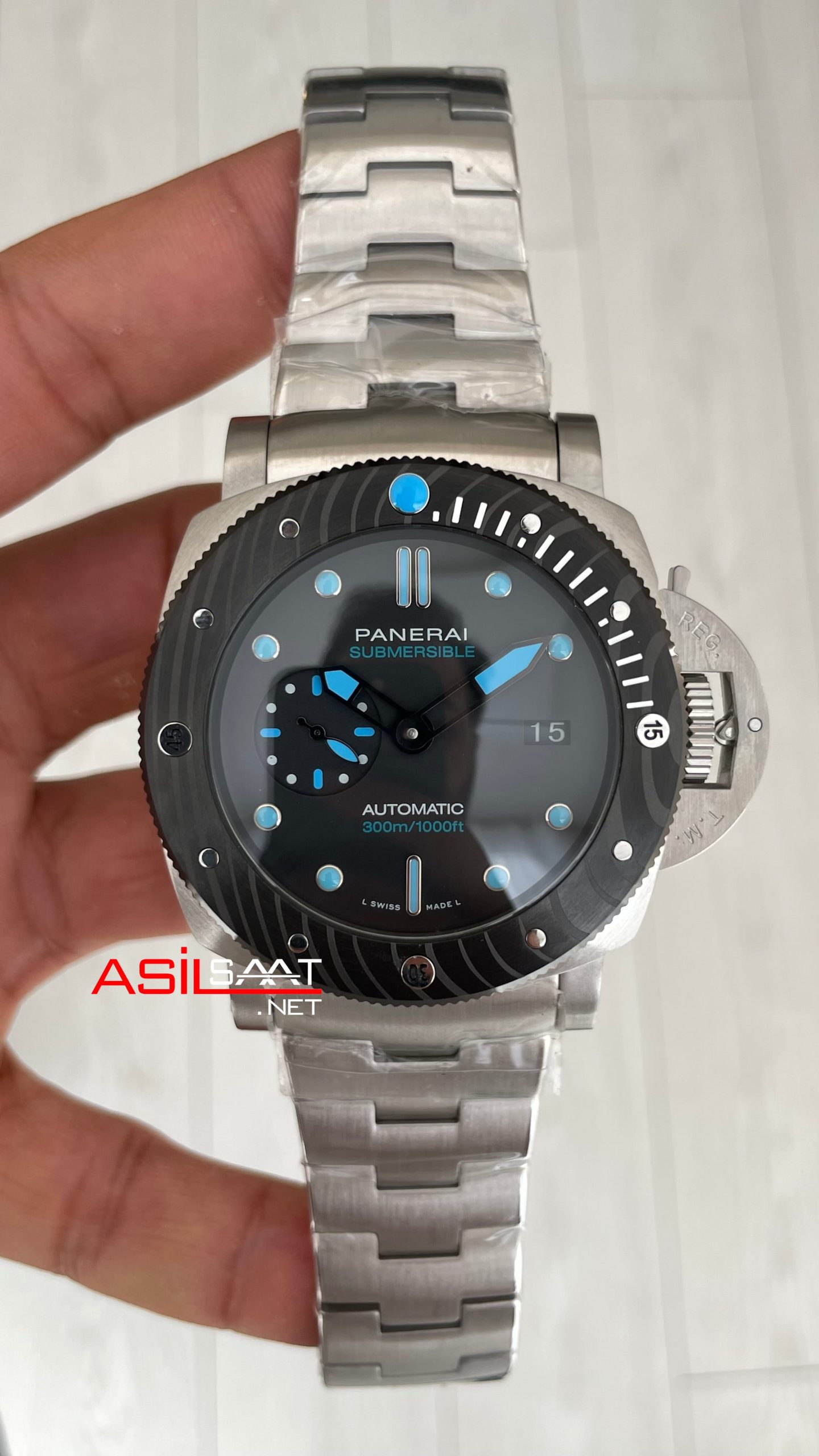 Panerai Luminor Submersible BMG-Tech PAM00799 Titanium Siyah 47mm Replika Saat