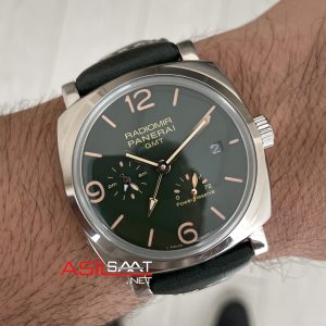 Panerai Radiomir 1940 GMT PAM00999 Yeşil 45mm Silver