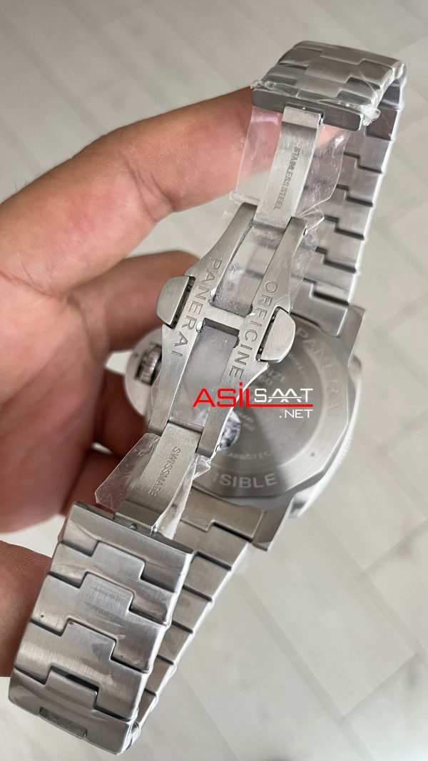 Panerai Submersible 1950 3 Days Amagnetic Titanium PAM01389 Siyah 47mm Replika Saat