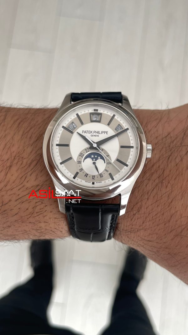 Patek Philippe Annual Calendar 5205G Beyaz 40mm Super Clone Swiss ETA Saat GR Factory Patek Philippe Annual Calendar 5205G Beyaz 40mm Super Clone Swiss ETA Saat GR Factory